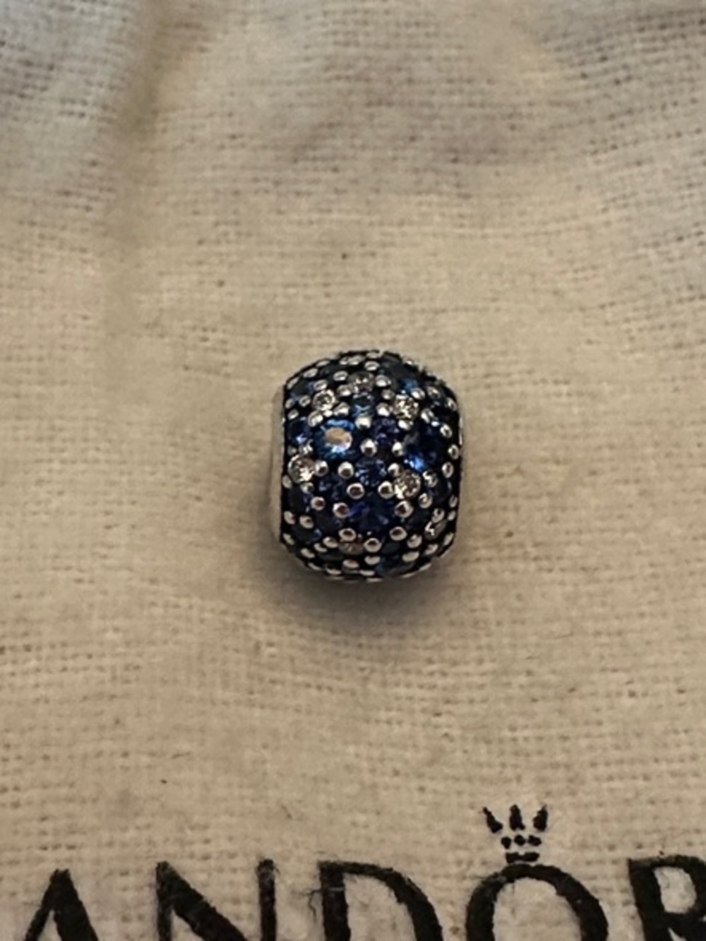 retired Pandora Sky Mosaic Pave Charm